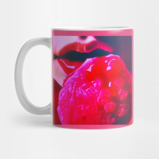 Raspberry slip Mug